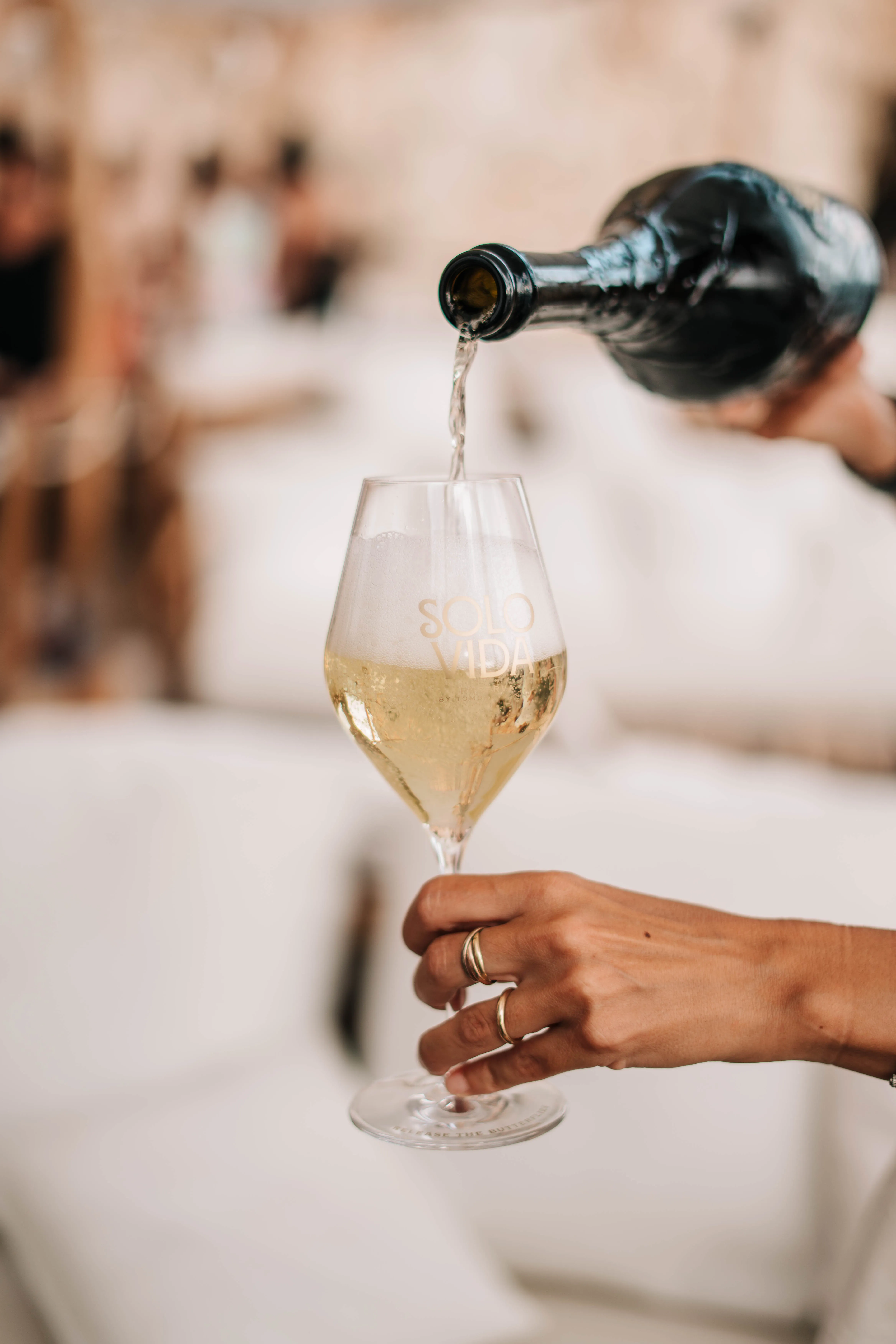 Serving Solo Vida Reserva by Tomorrowland and Vallformosa