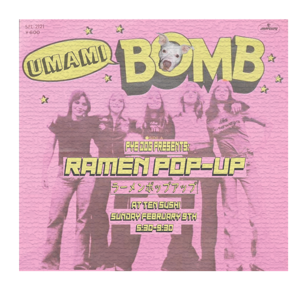 a promotional poster for a pop-up