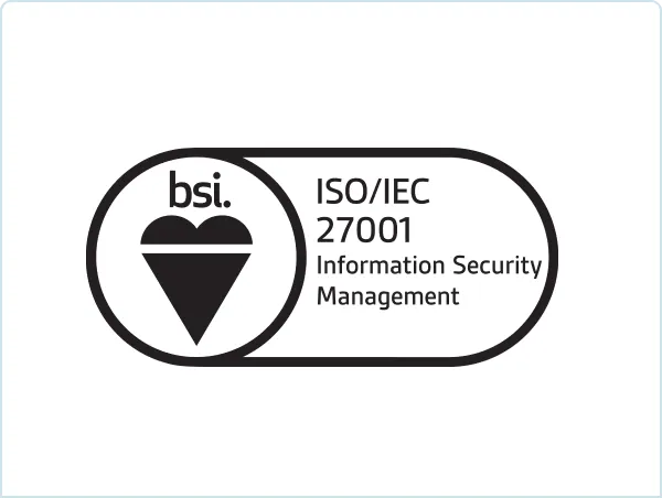 Badge showing that Flexys meets ISO27001.