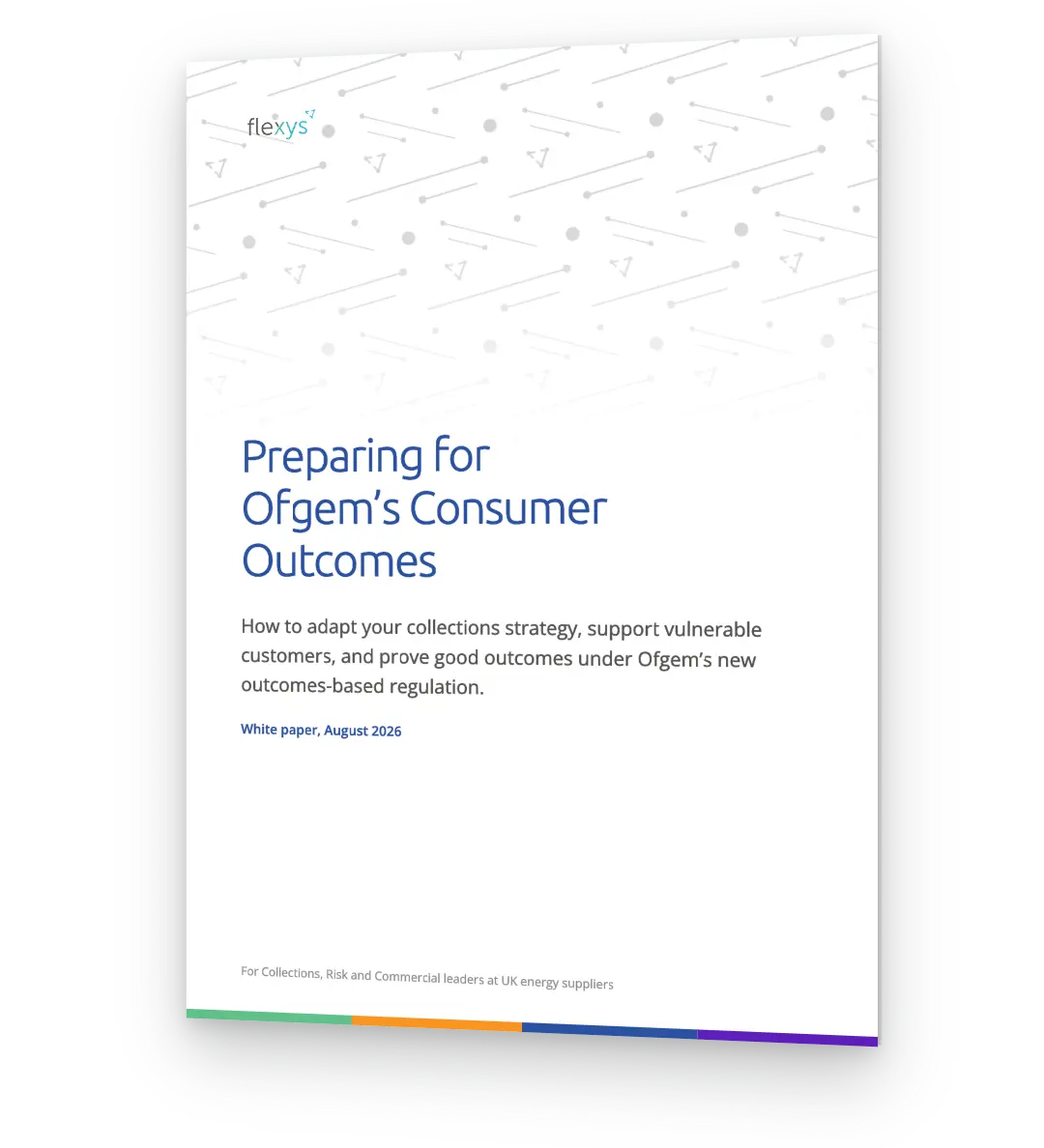 Cover of the Flexys guide, Preparing for Ofgem's Consumer Outcomes