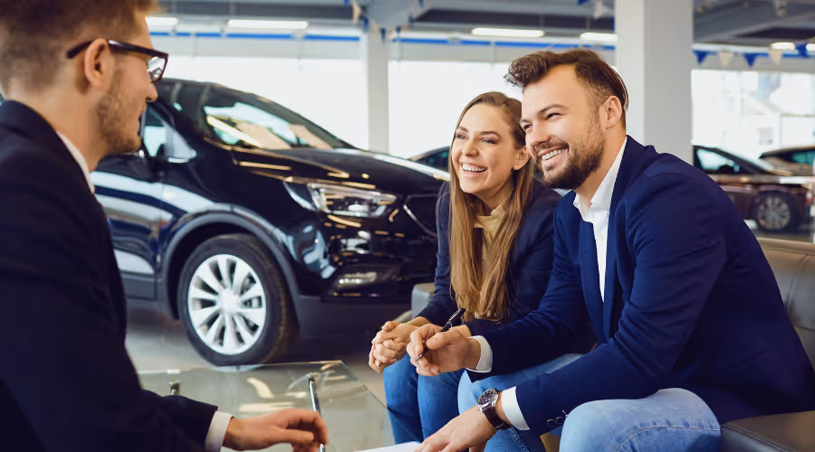 Customer managing their motor finance account on their phone