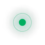 grüner Kreis mit Punkt