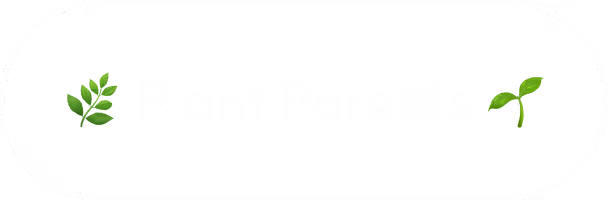 Black rounded rectangular button with white text 'Plant Parents' flanked by green leaf emojis on both sides.