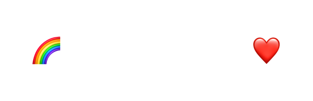 Button with rainbow emoji, text 'Positive Vibes', and red heart emoji on black background with white rounded border.