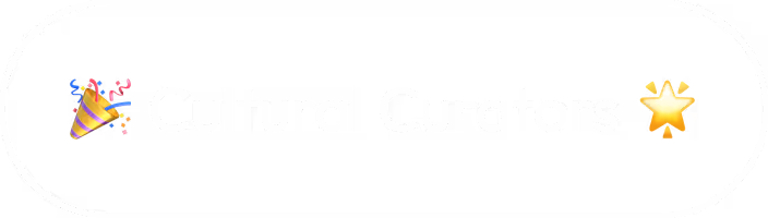 Button with text 'Cultural Curators' flanked by party popper and shining star emojis inside a rounded rectangle border.