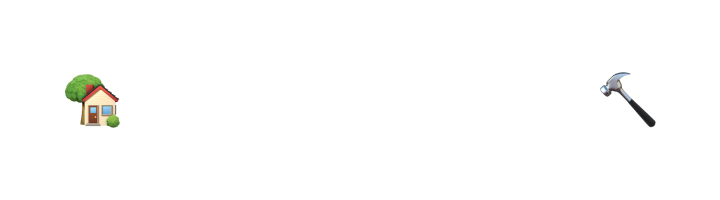 Button with house and hammer emojis surrounding the text 'Home Renovators'.