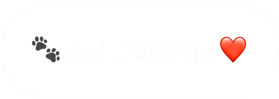 Button with paw prints, text 'Pet Parents', and a red heart emoji.