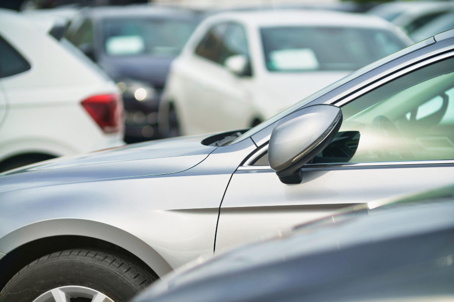 Cars on the forecourt