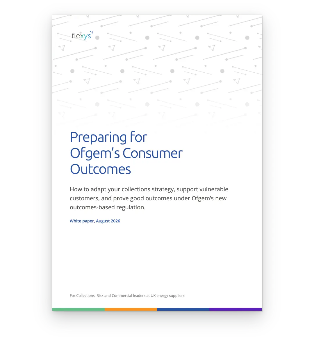 Cover of the Flexys guide, Preparing for Ofgem's Consumer Outcomes