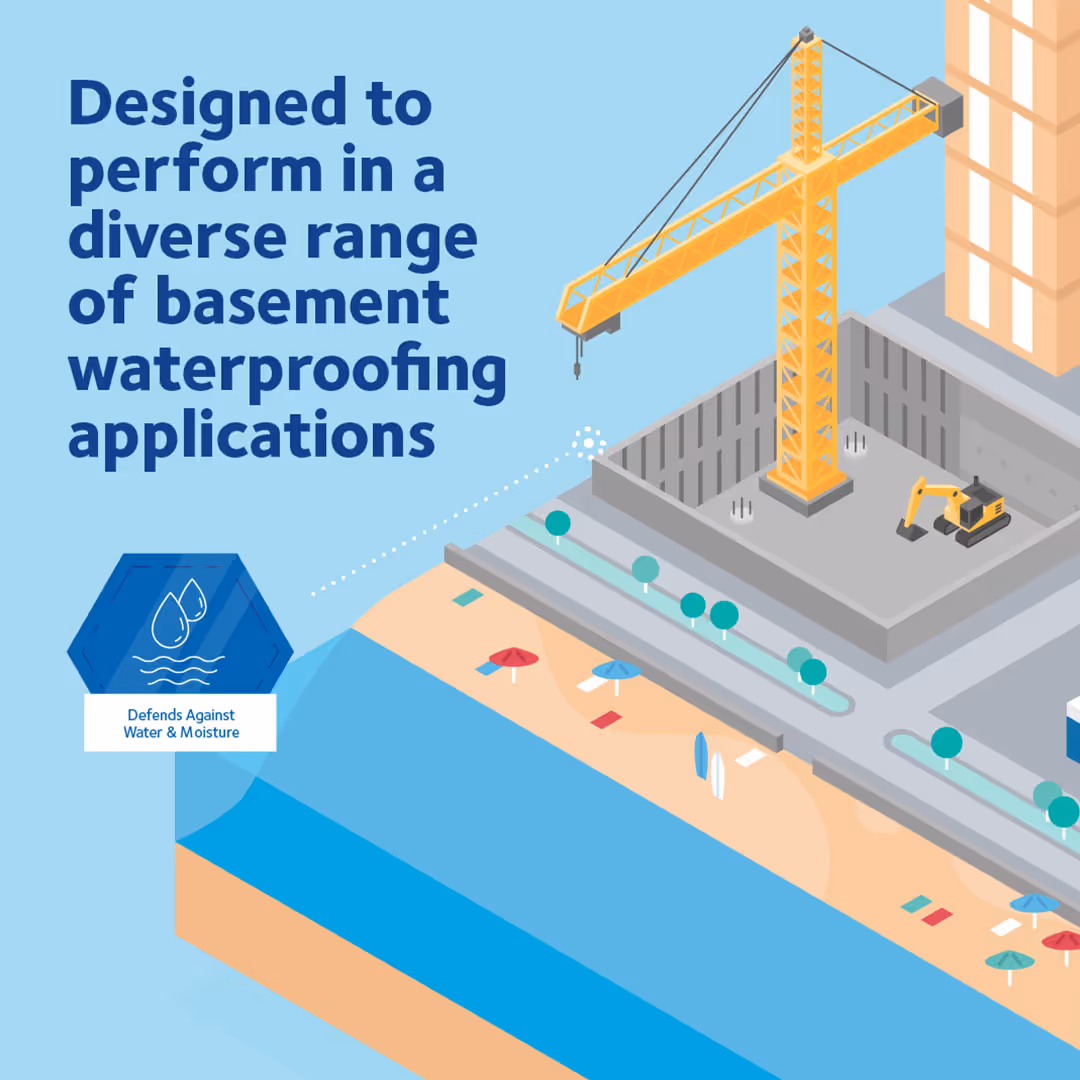 A waterside construction site