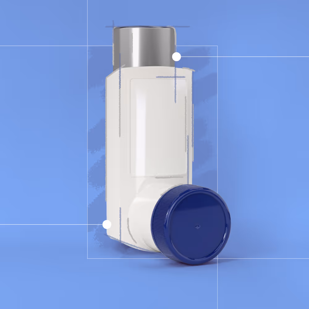Illustration of a medical inhalder device