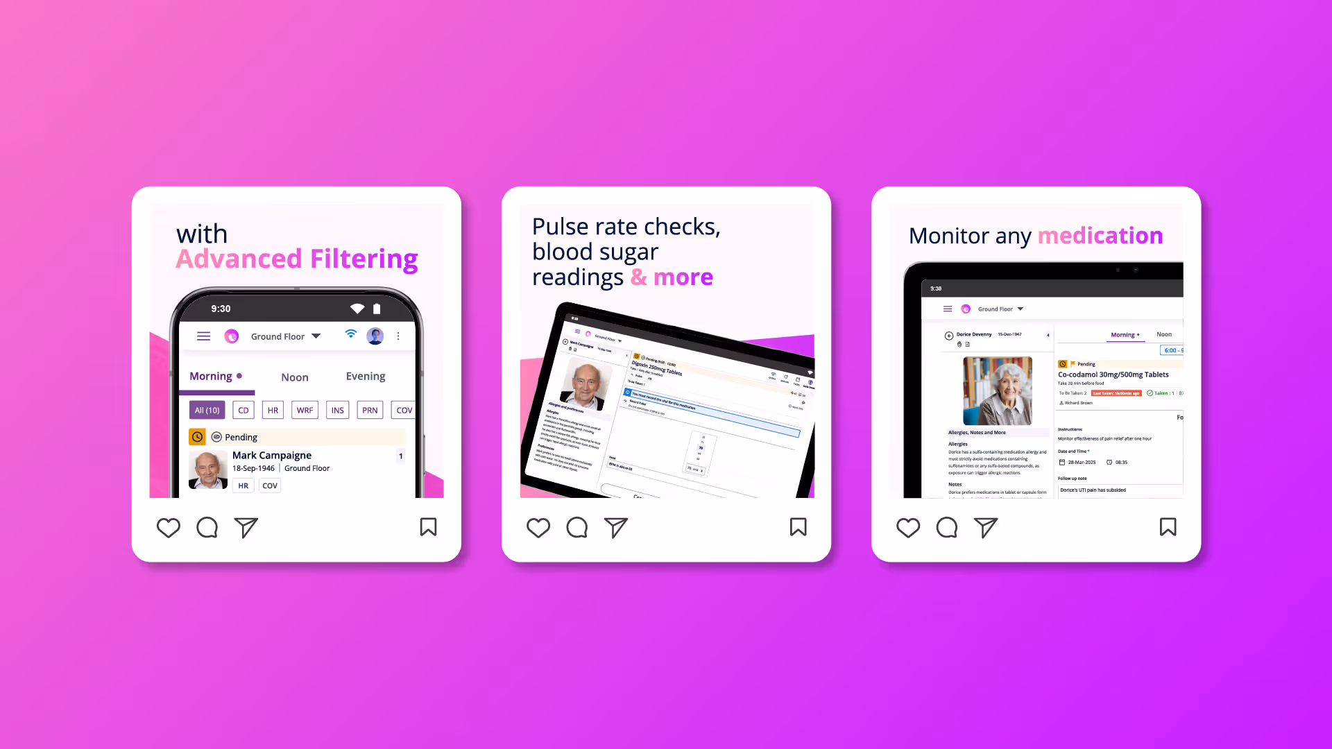 3 Social ads promoting app features
