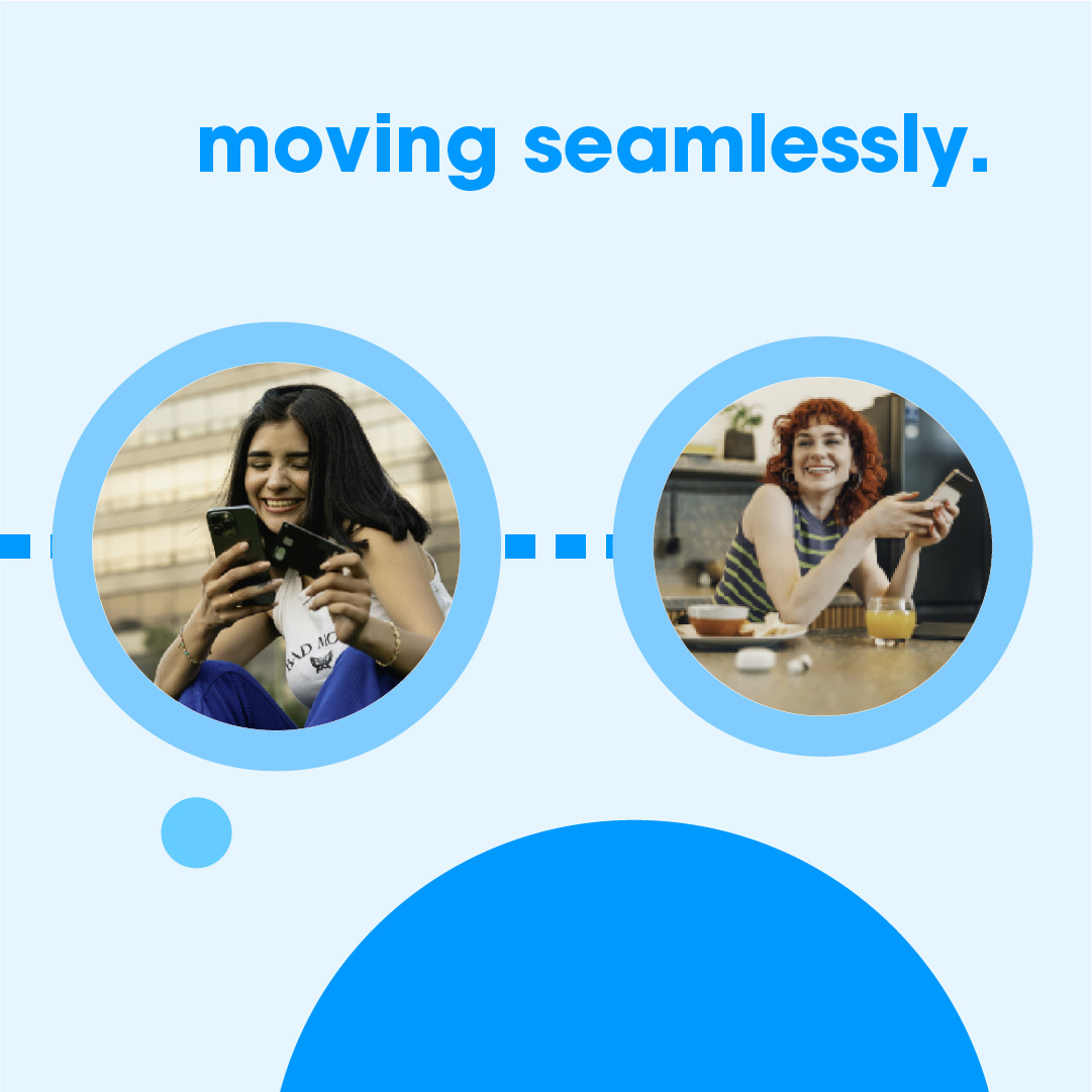 2 happy customer photos along with supporting key messaging