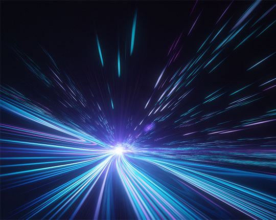 Blue and purple starburst