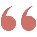 Quotation mark red icon