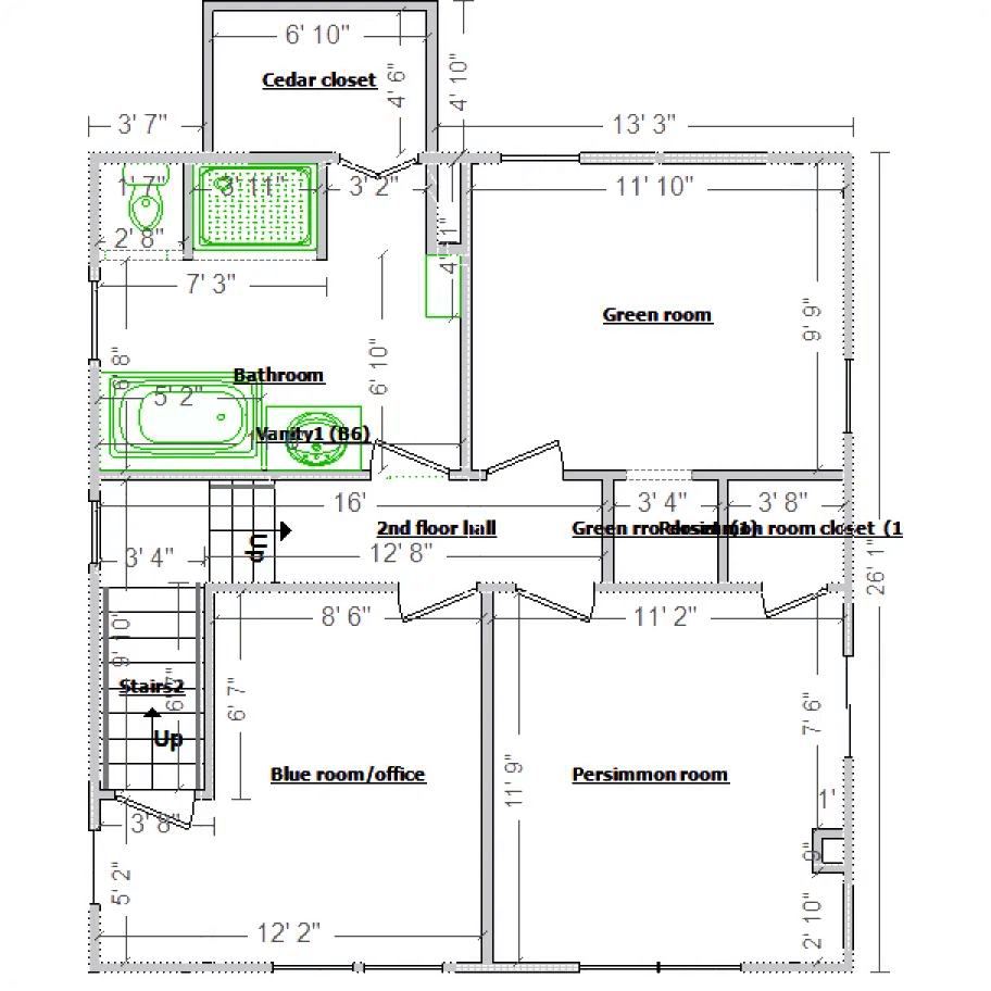 Xactimate-ready floor plan sketch generated from a 360° scan