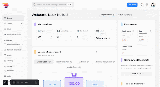 Send overdue training reminders from nexus
