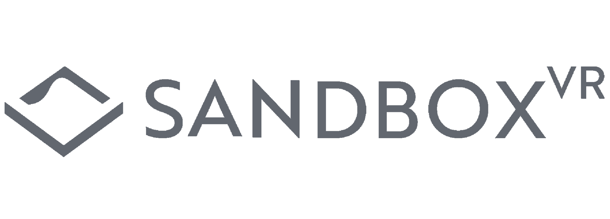 Sandbox Grey stylized text logo on a transparent background.
