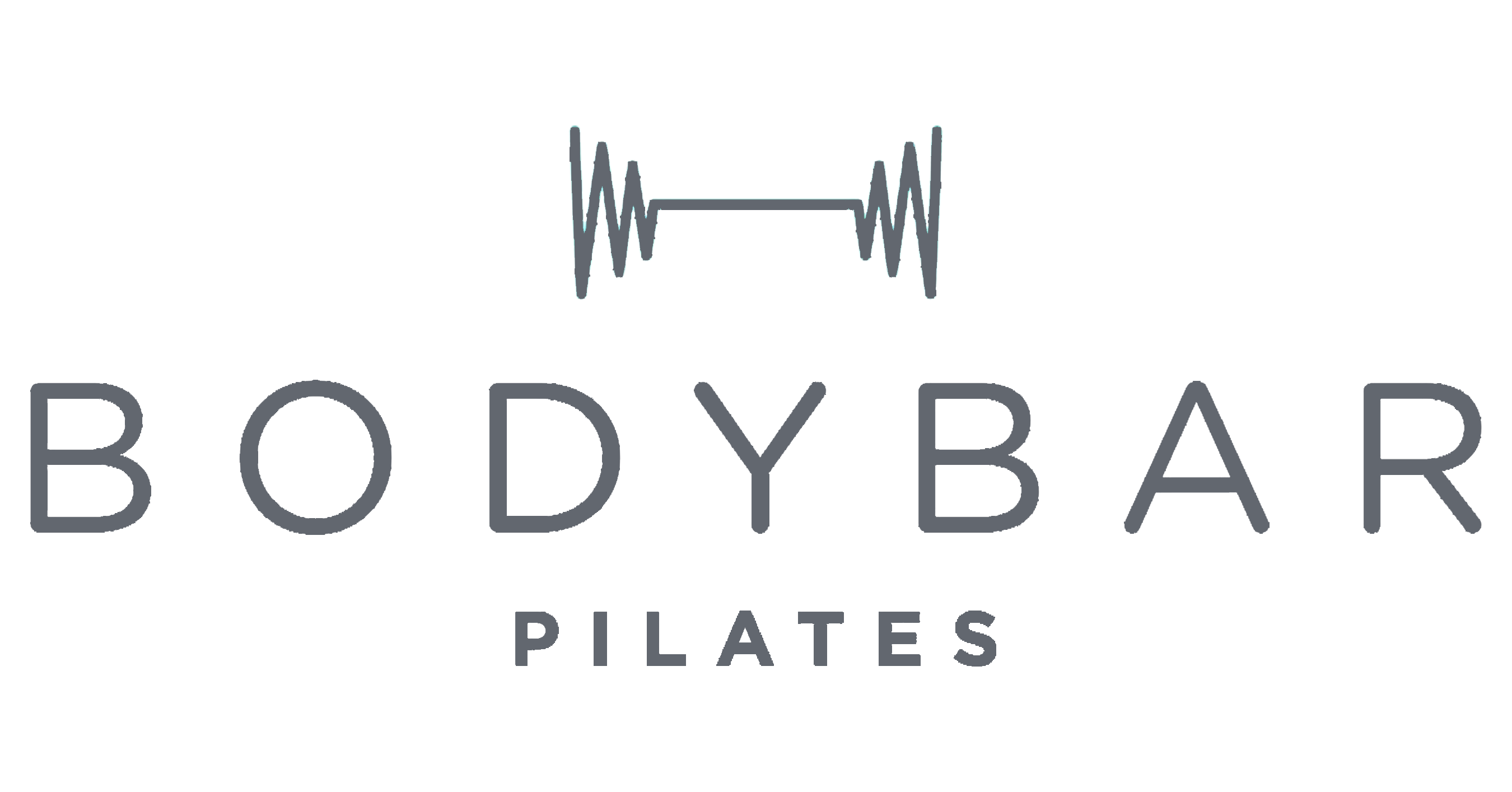 BodyBar Pilates logo with stylized zigzag barbell graphic above the text.