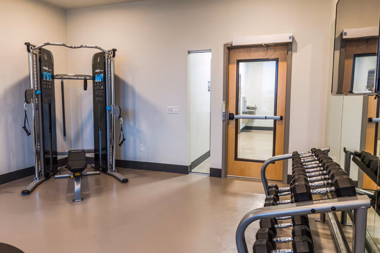 Fitness center weight