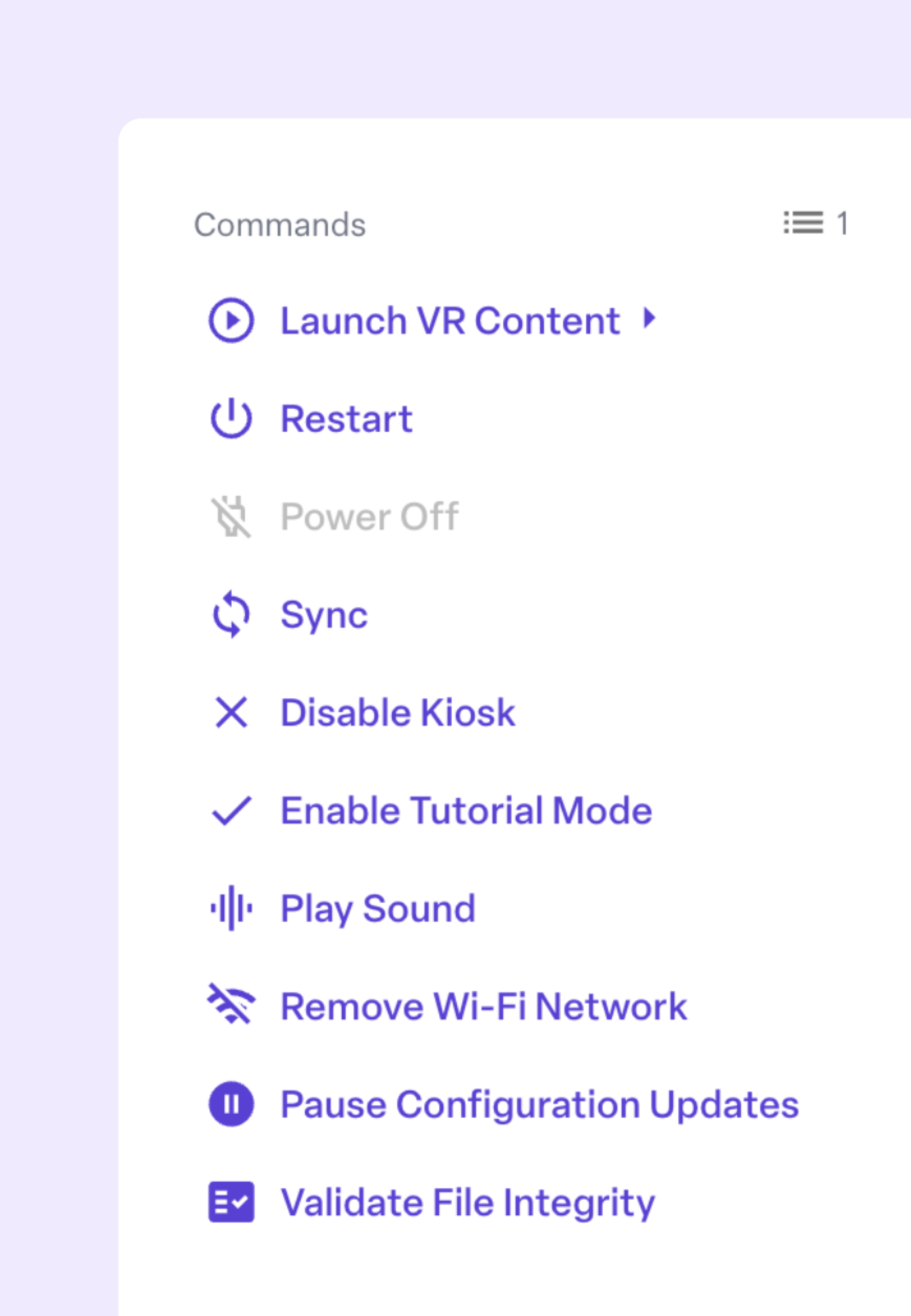 Use remote commands to remotely control your device.