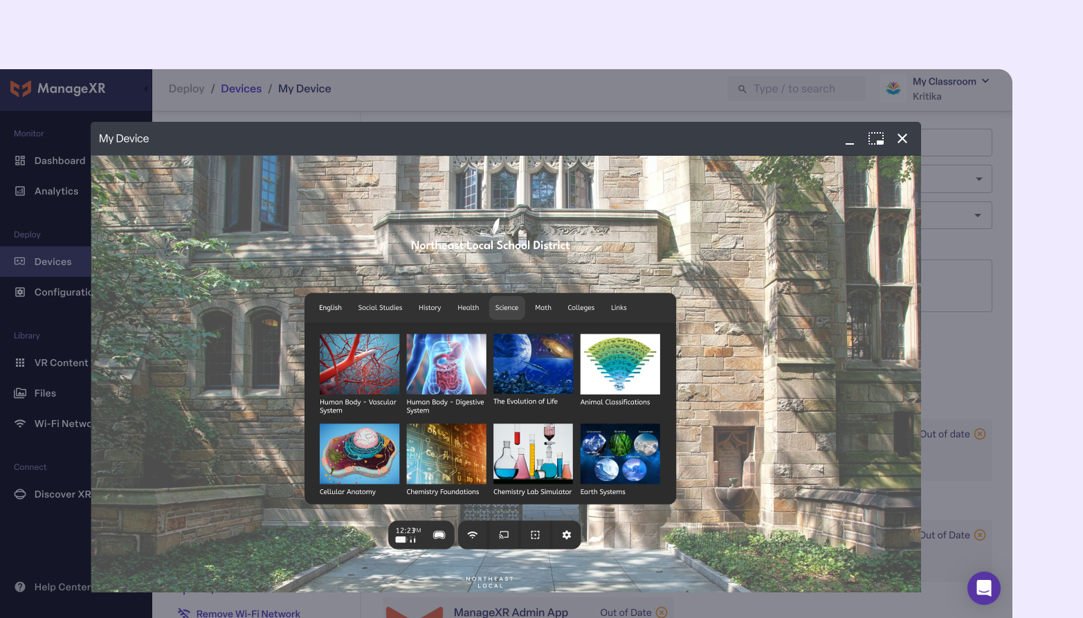 See what users see in-headset with remote screen streaming.