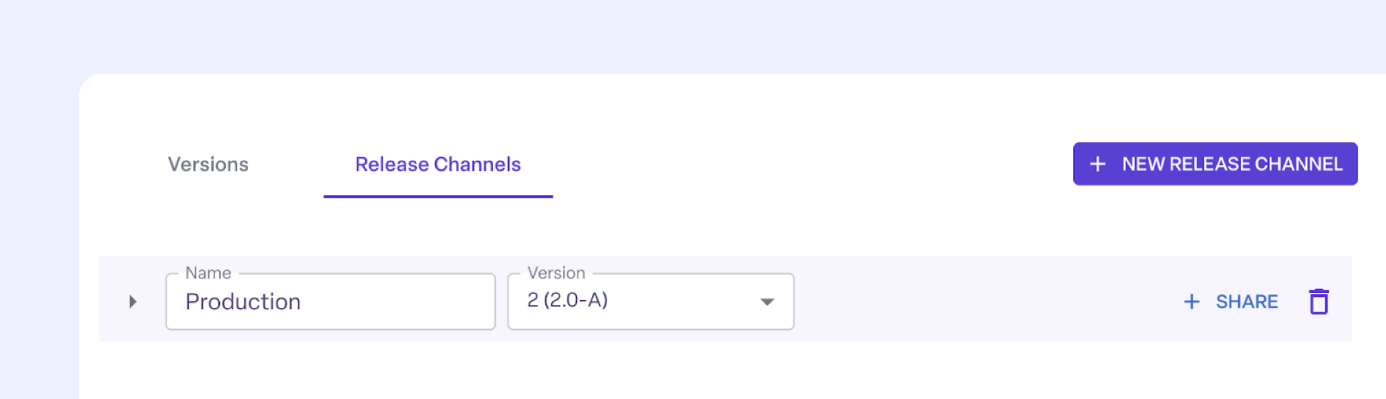 Use release channels to deploy new app versions to your devices.