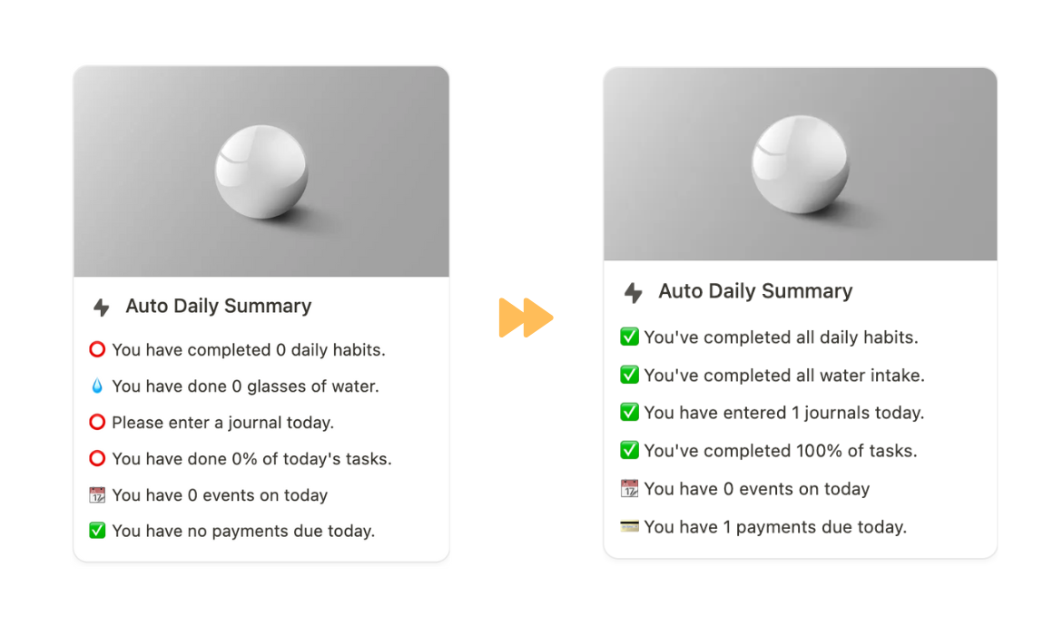 how i automate and organize my personal life in notion using daily statistic notification system
