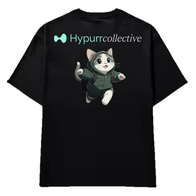 Tee: leaping hoodie cat