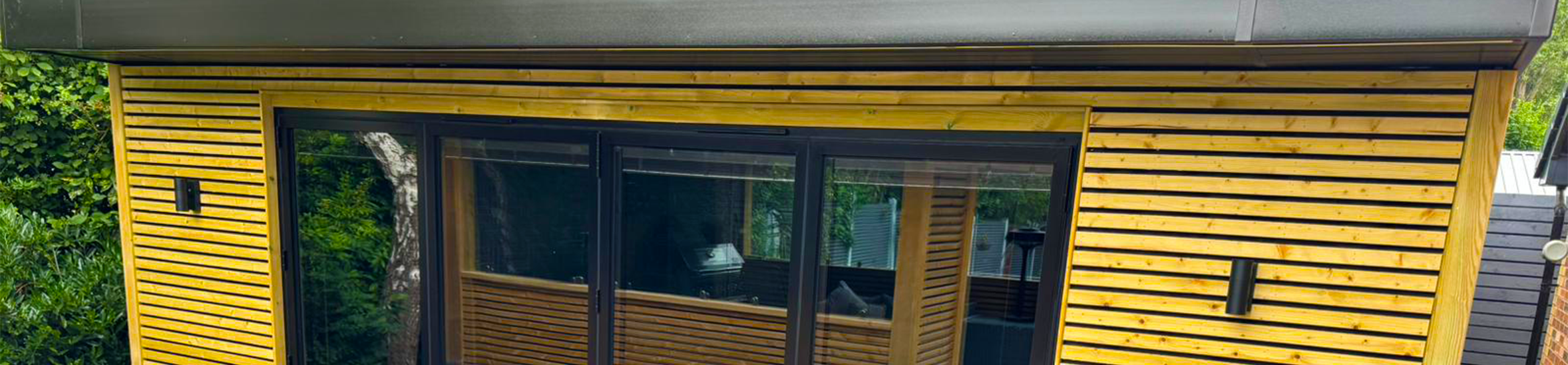 Tim’s stylish garden gym with eco green roof