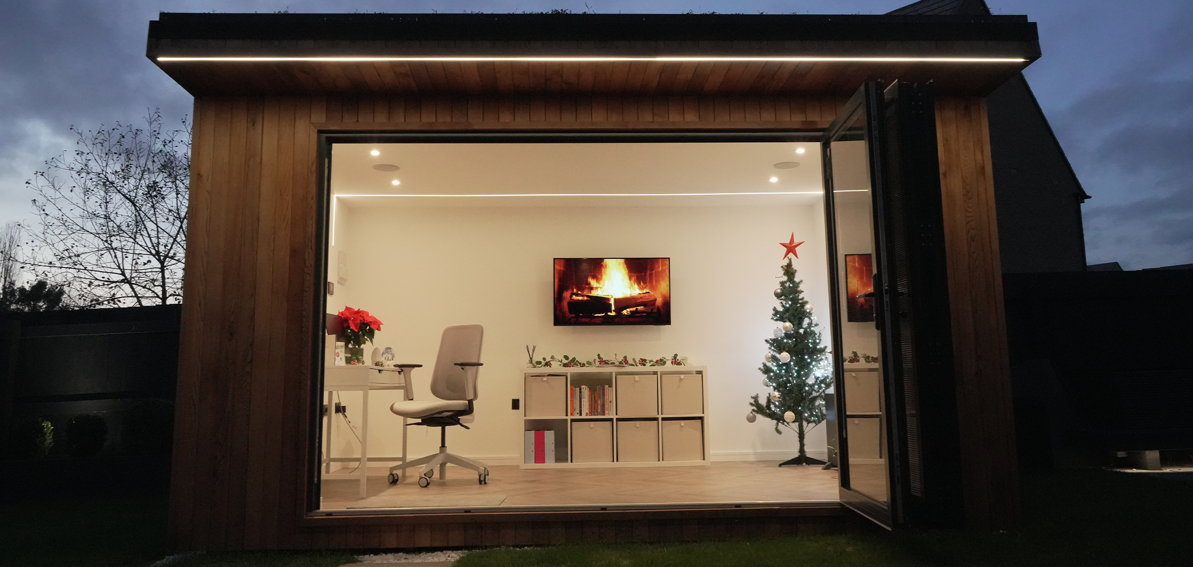 A winter retreat: making your garden room magical this festive season