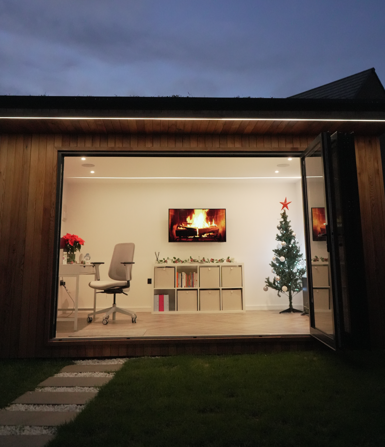 A winter retreat: making your garden room magical this festive season
