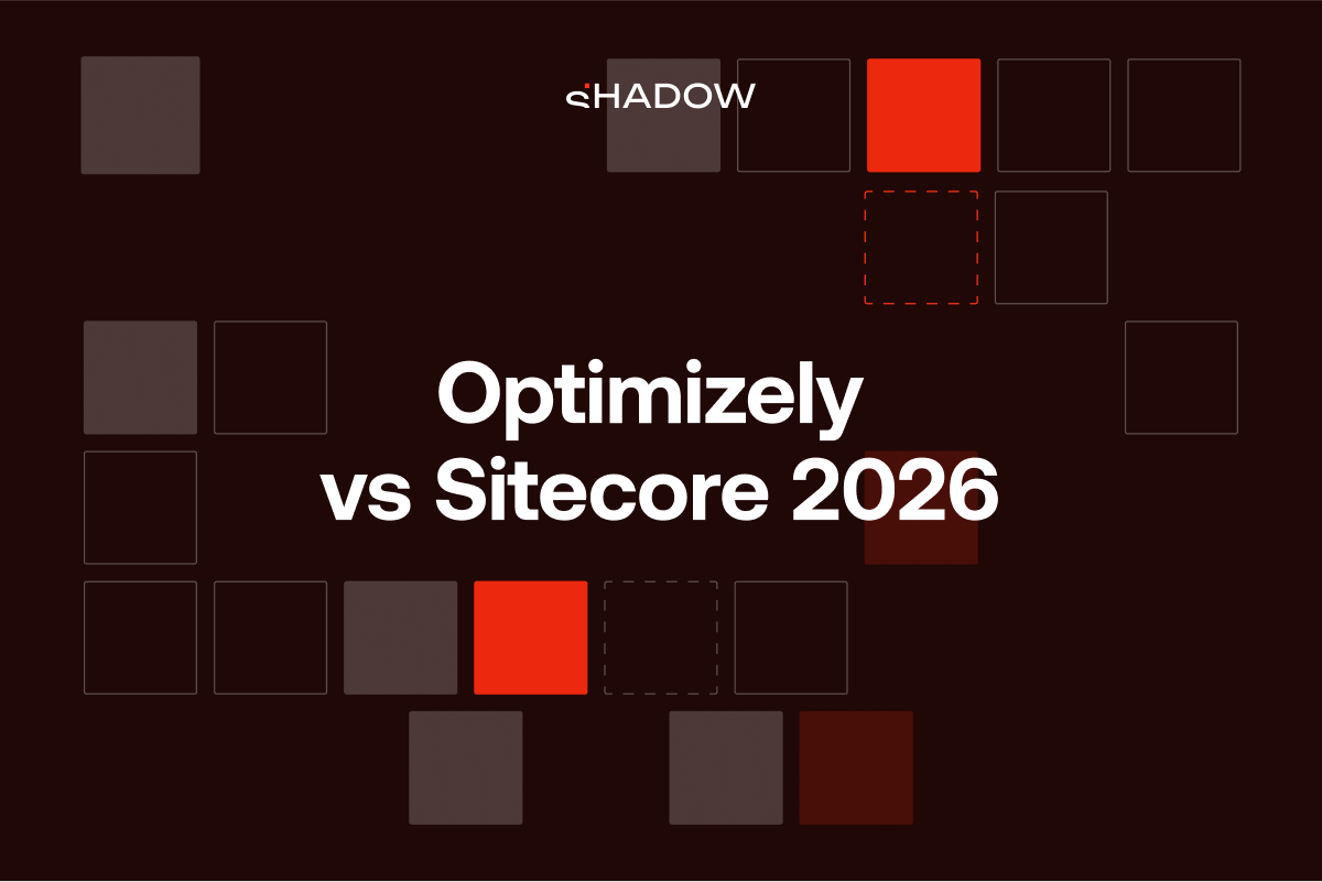 Optimizely vs Sitecore 2026 blog comparison thumbnail.