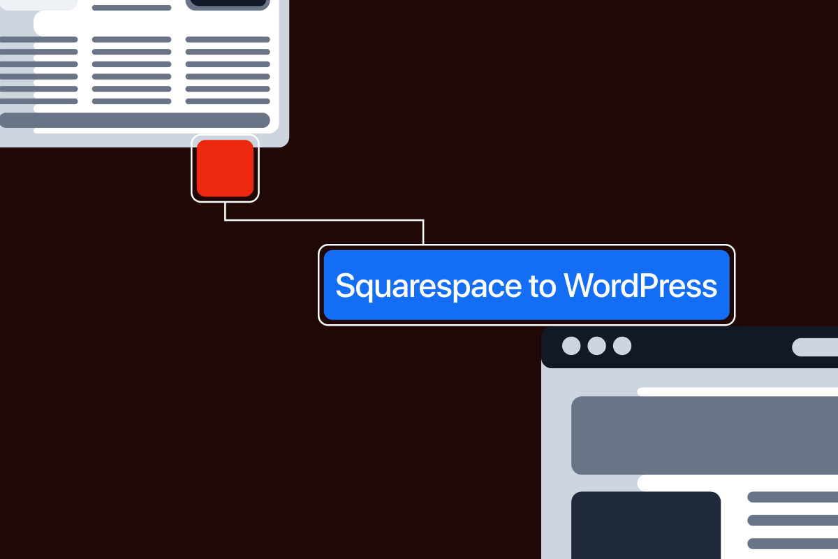 Squarespace to WordPress migration guide 2026 blog thumbnail.