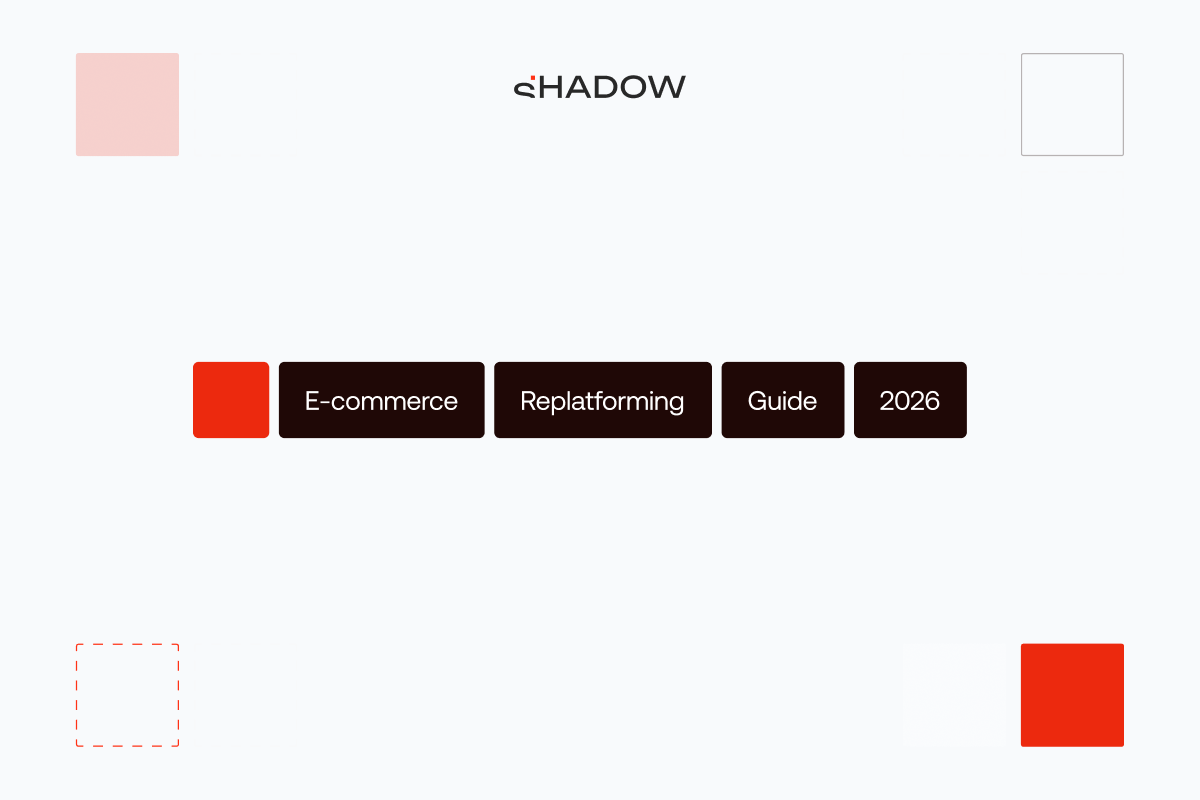 Ecommerce replatforming guide 2026 blog thumbnail.
