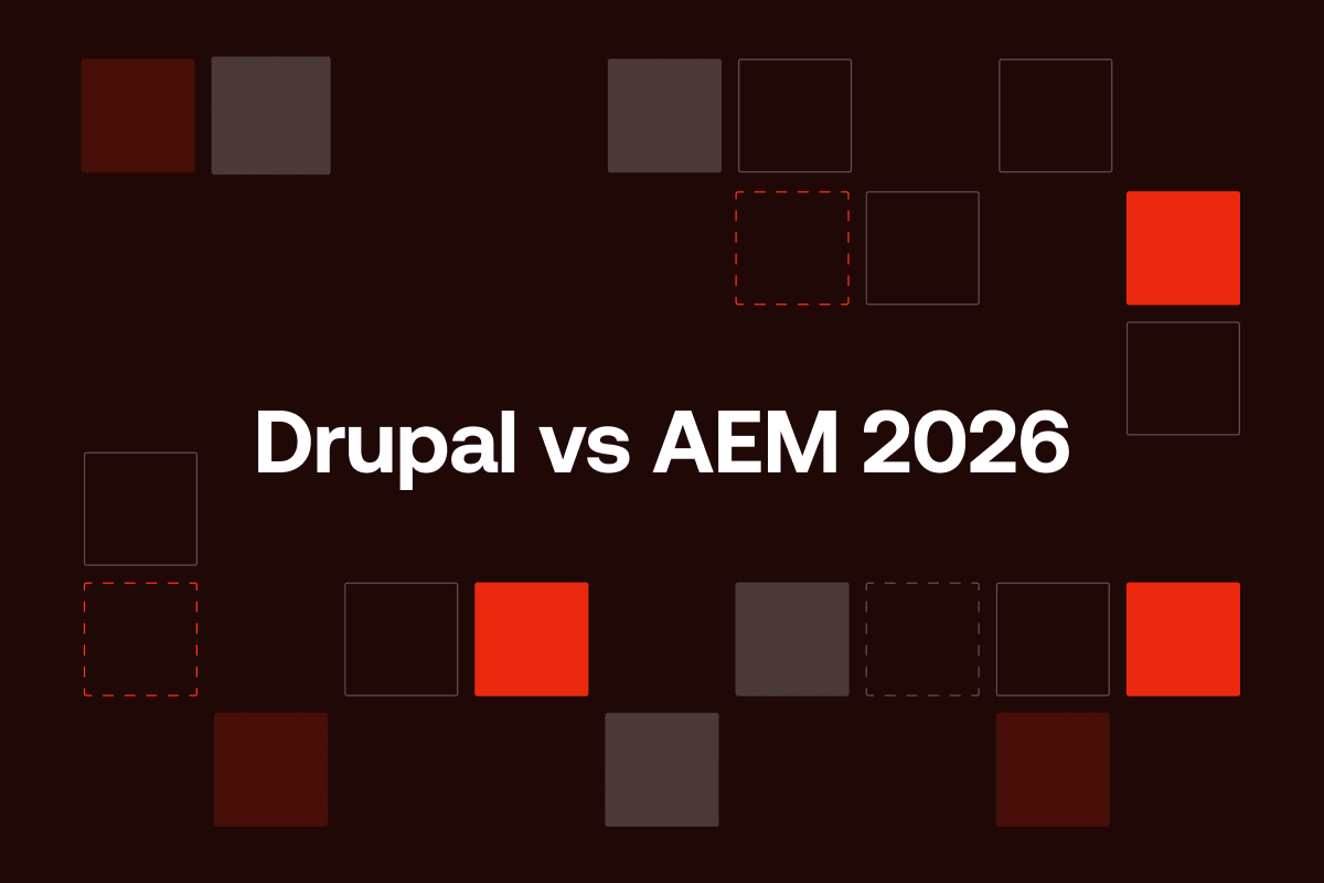 Drupal vs AEM 2026 enterprise CMS comparison blog thumbnail