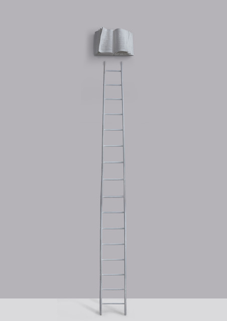 LA CULTURA TI PORTA IN ALTO (SCALA) cm 550x90x50