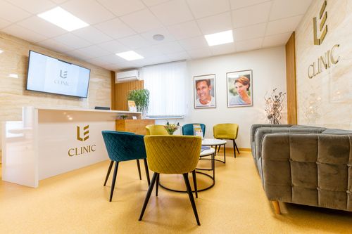 Čekárna estetické kliniky LE Clinic