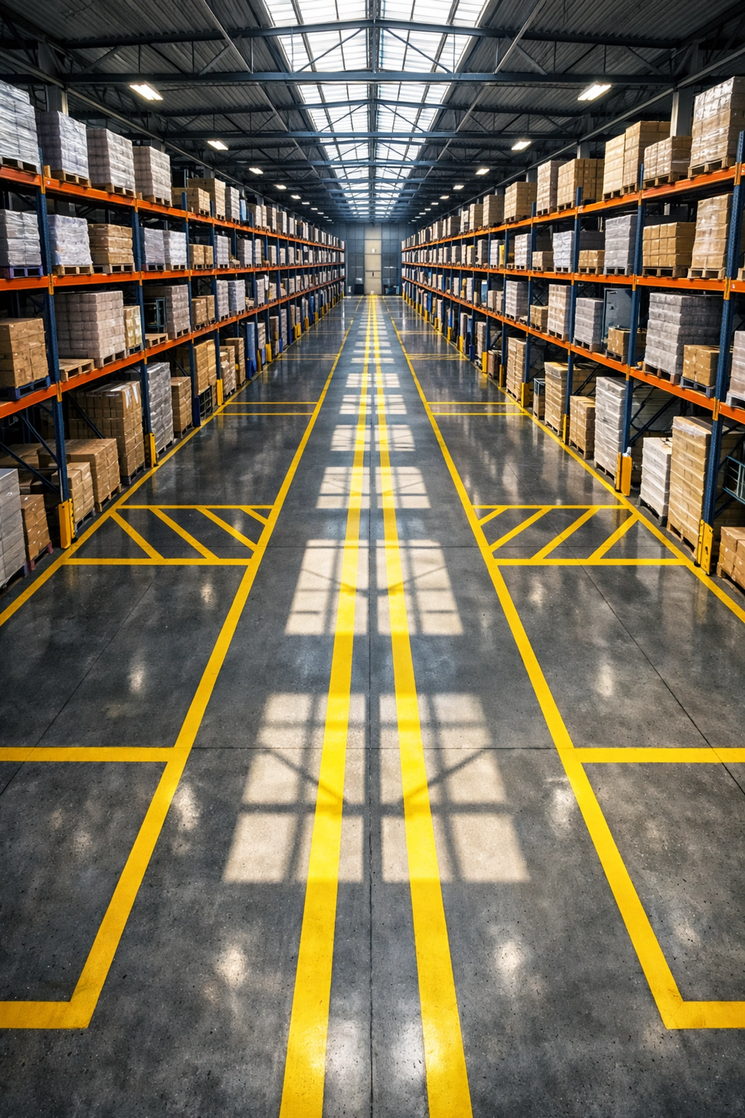 Modern industrial warehouse property qualifying for CMBS refinancing