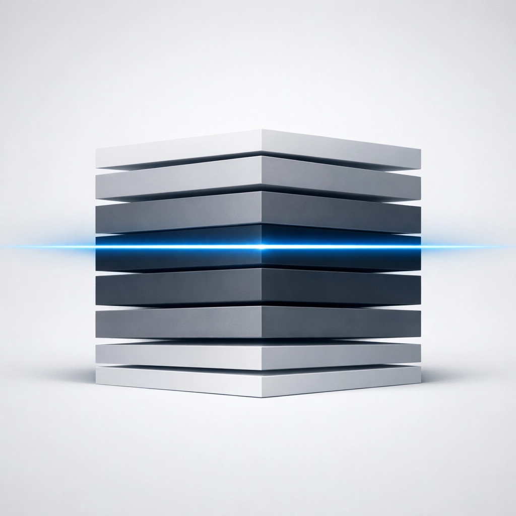 Abstract capital stack illustration representing debt strategies and DSCR benchmarks for institutional BTR.