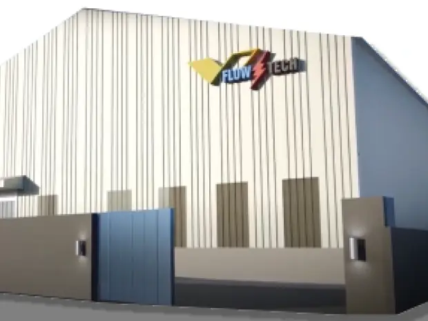 VFlow Tech's new flow-battery facility, 3D render