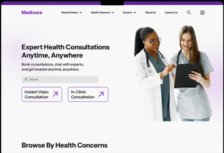 Medivora website