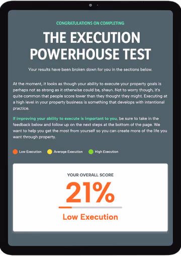 The Execution Text on a tablet