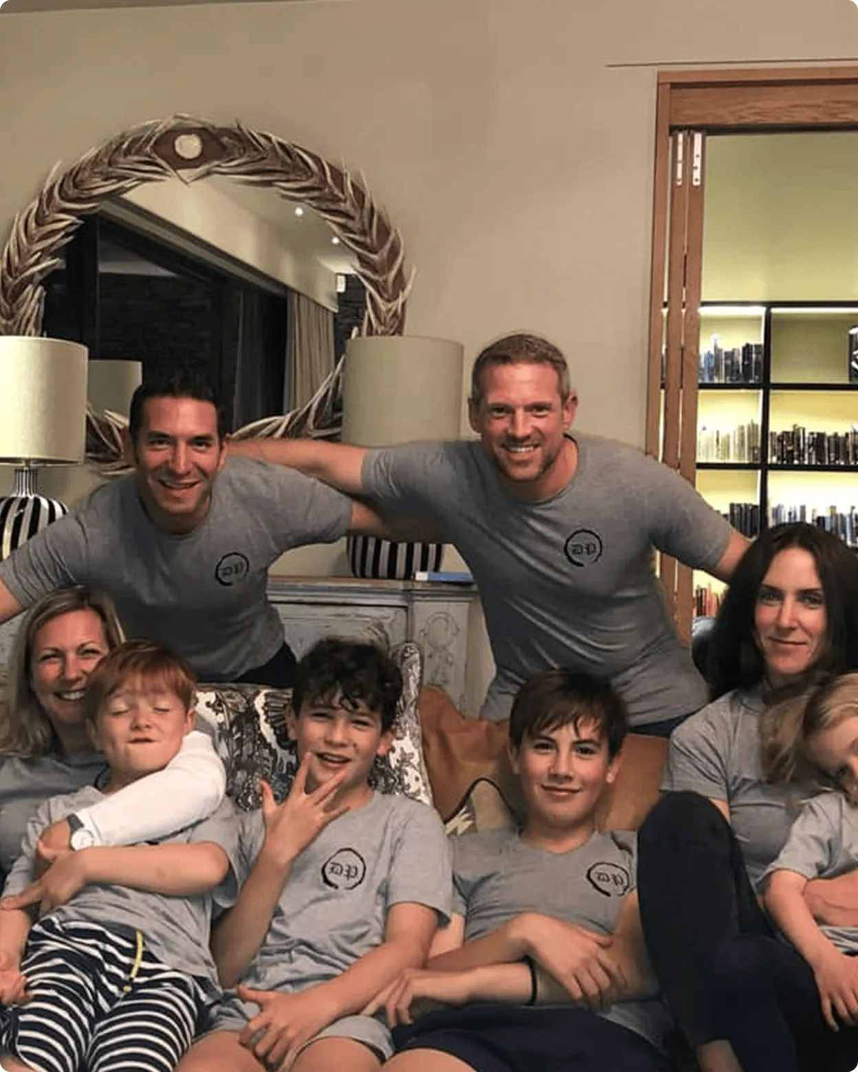 Owners of Devenir Plus with their families