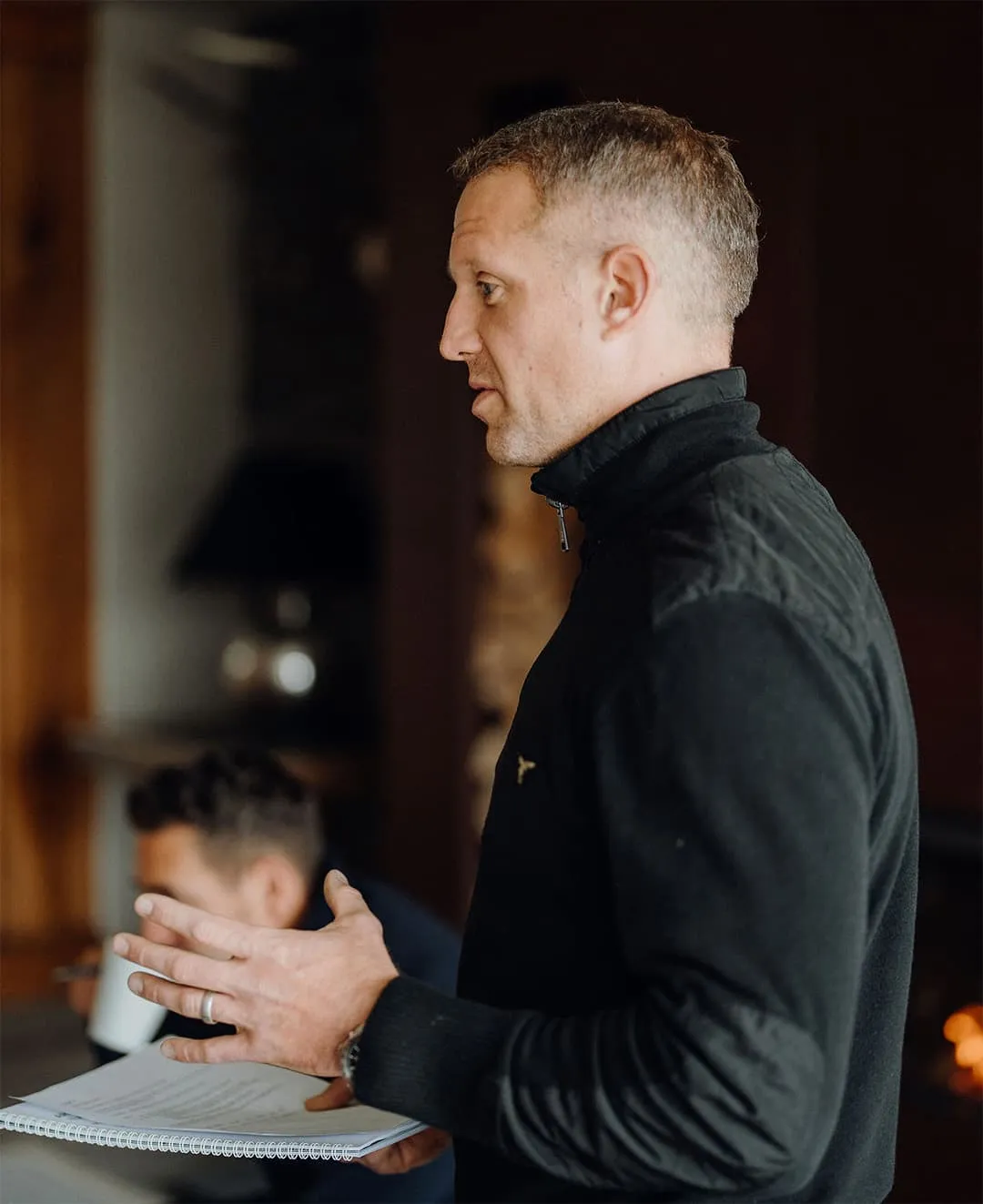 Chris giving a strategic workshop session