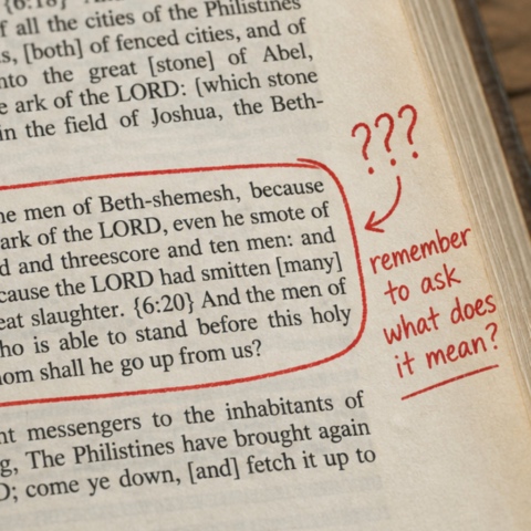 Confusing verse circled with the note: what does it mean?