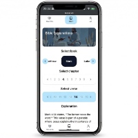 Verse Explainer App on a phone