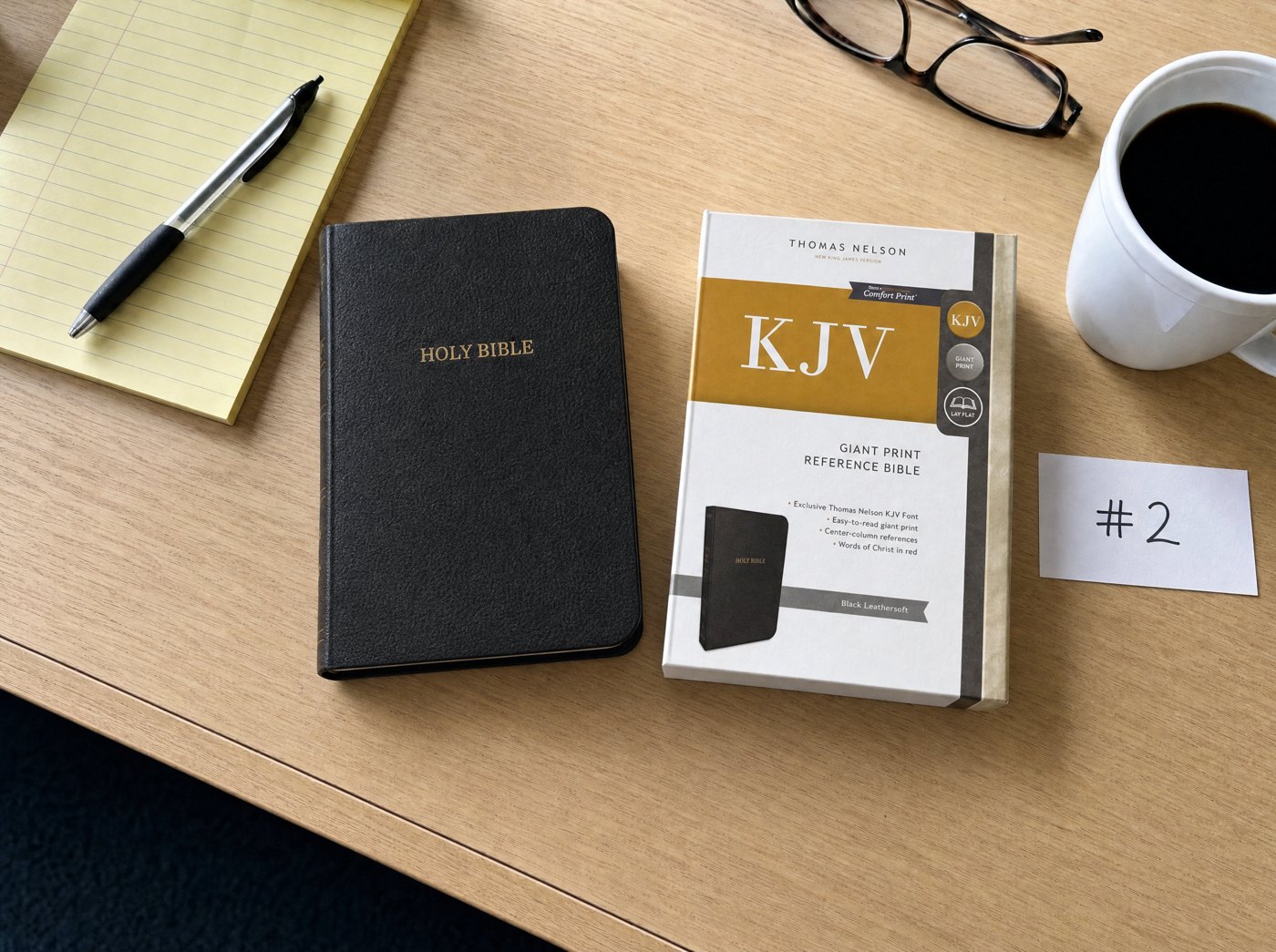 KJV Giant Print Reference Bible on our editors' test table