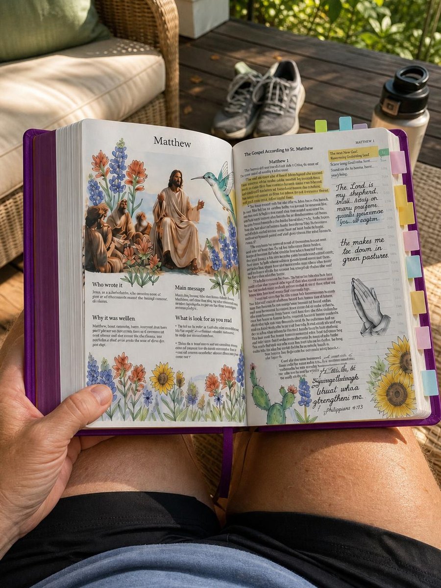 A tester reading Perfect Bible