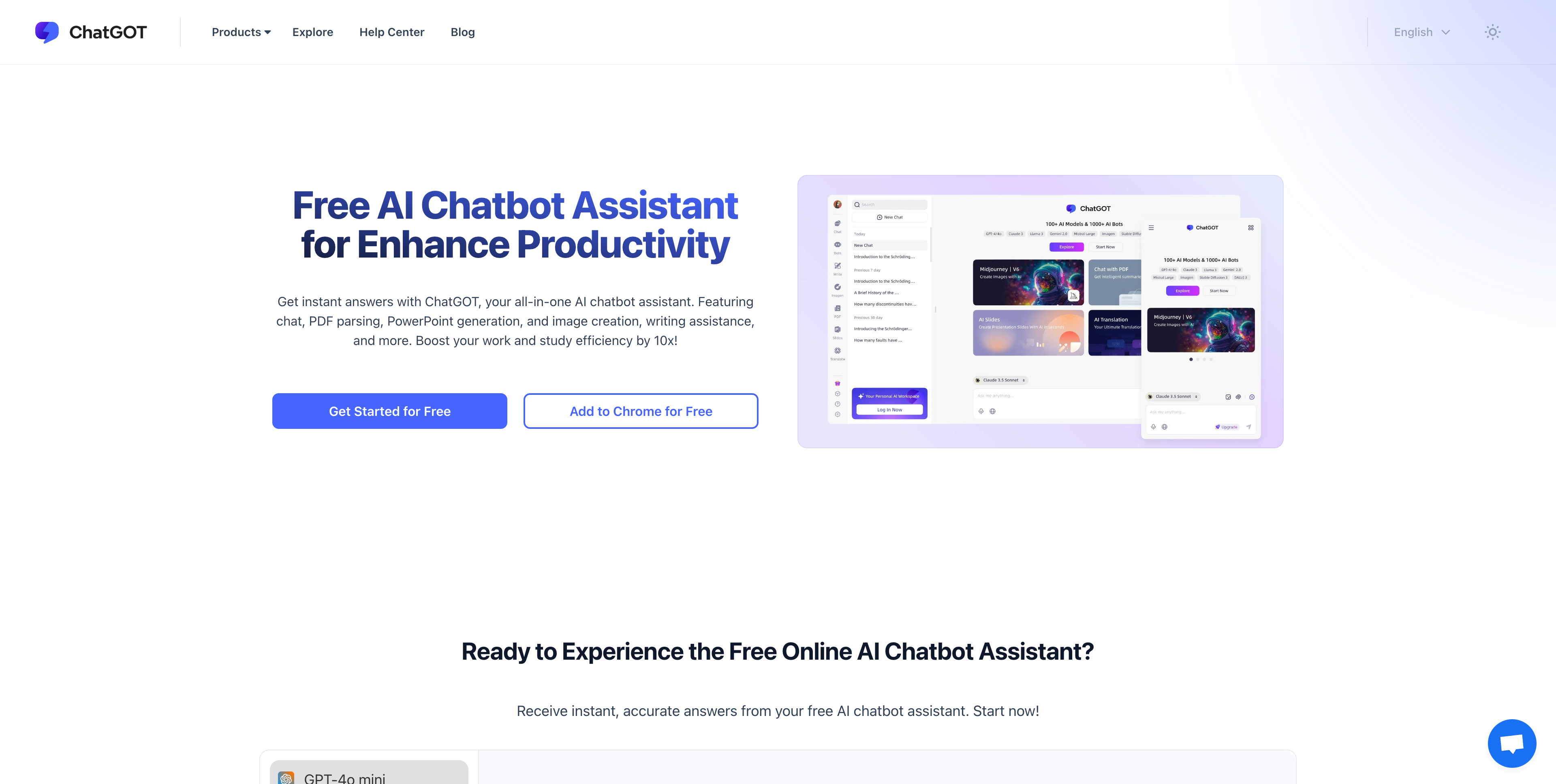 ChatGOT is an AI tool for managing customer interactions.